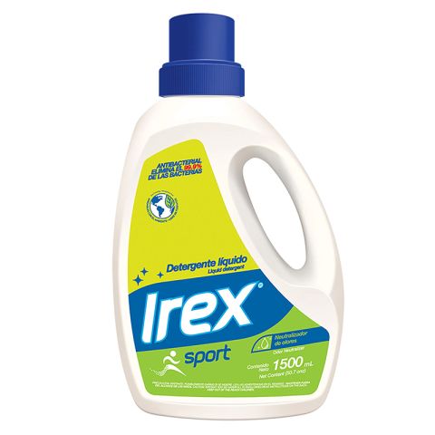 Detergente Liquido Sport, Marca Irex, 1.5L