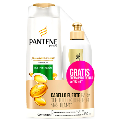 Shampoo Pantene Restauracion  400mL + Crema 160m