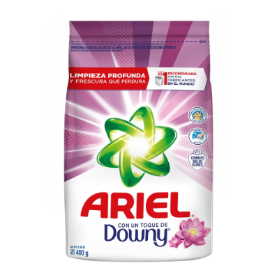 Detergente Ariel polvo con Downy 400g