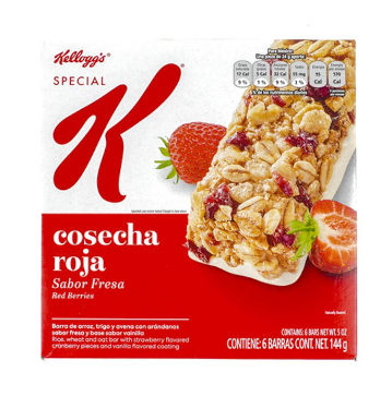 Barra Cereal Special K Fresa 21g caja de 6 unid 126g