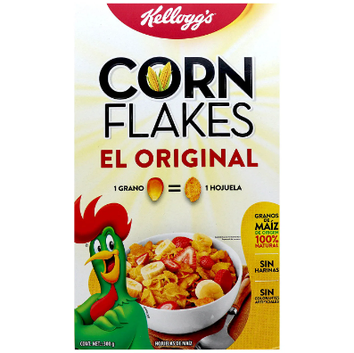 Cereal hojuela maíz Corn Flakes  Kellog´s caja 300g