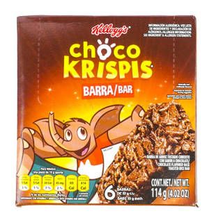 Barras Cereal Choco Krispis 6 barras 114g