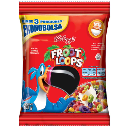Cereal froot loops en bolsa 110g