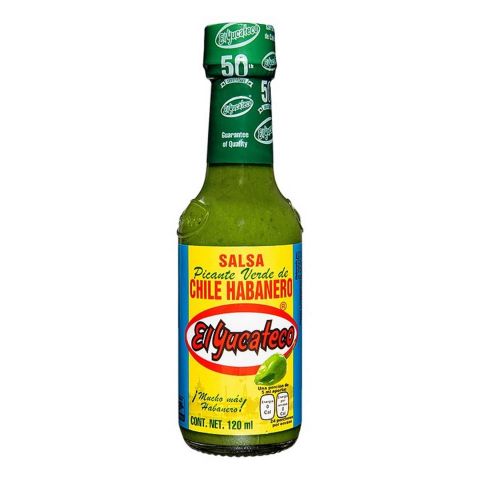 Salsa picante Chile Habanero Verde Yucateco  120 ml