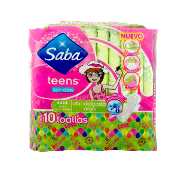 Toalla Saba Teens Ultradelga Larga 10U