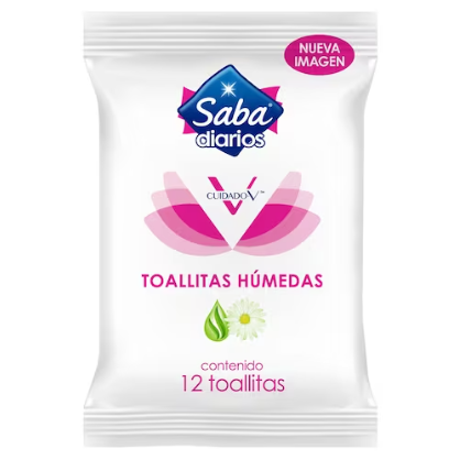 Toallitas Húmedas 12u Saba 