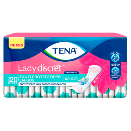 Panty Protector Largo Tena Lady Discret 20 unidade