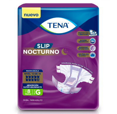 Pañal Tena Slip Grande nocturno 1x8