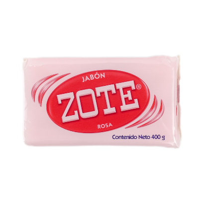 Jabon en Barra Rosado Marca Zote 400g