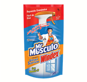 Mr musculo windex vidrios doy pack 500ml