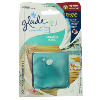 Aromatizante Glade Repuesto Sensations Paraiso Azu