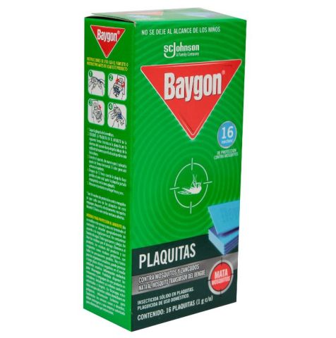 Plaquitas Baygon 16 Unidades 16g