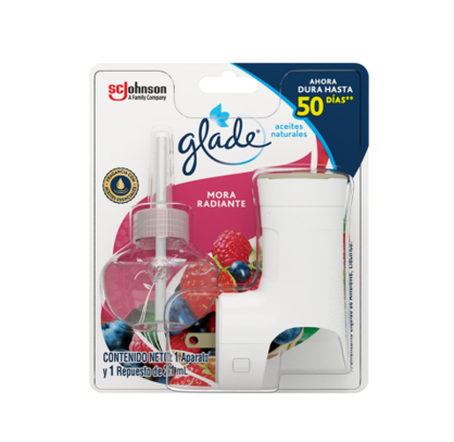 Aromatizante Glade Plug Ins AP Mora Radiante 1Ap + 1 Rep 21 mL