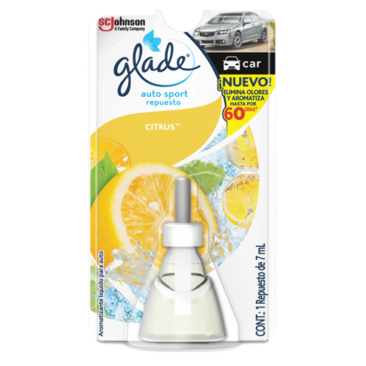 Aromatizante Auto Sport   Glade Citrico repuesto