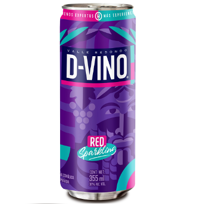 VINO SPARKLING TINTO DVINO LATA 355ML