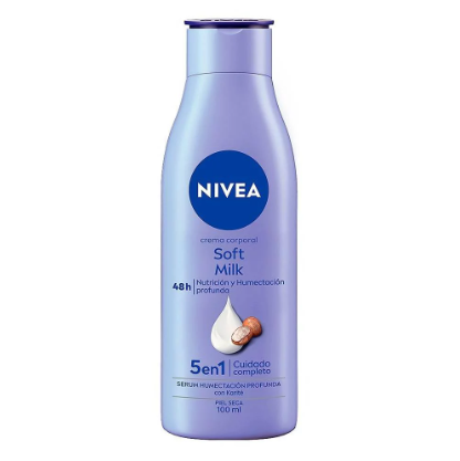 Crema corporal Nivea Soft Milk Piel seca 100mL