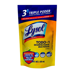 Lysol Desinfectante Todo en 1 Citrus 500ml