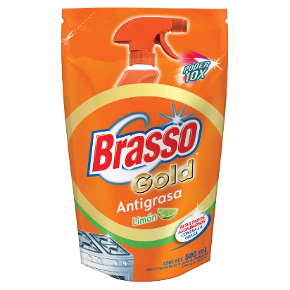 Brasso Antigrasa Cocina Aroma Limón 500mL