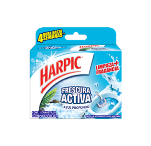 Pastilla desodorante harpic fresc azul 35g