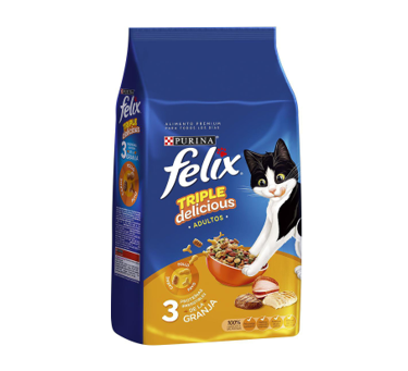 Alimento para Gato Felix Triple delicious