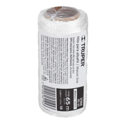 Truper Cuerda Construccion blanca 65Mt