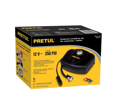 Compresor Portátil de Aire Marca Pretul 12v 21689