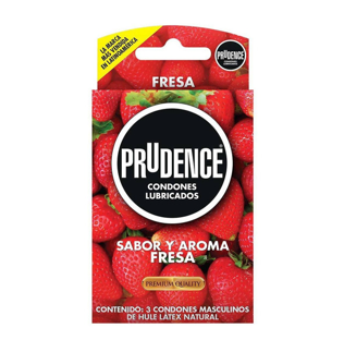 Condon Prudence Sabor y Aroma  Fresa   3 Unidades 
