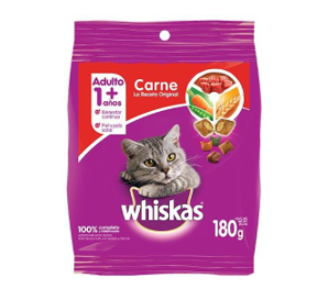 Alimento Whiskas adulto carne 180gr