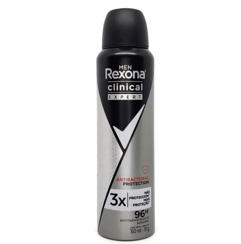 Desodorante Rexona Men Clinical Expert Aer 3X antibacterial 150ml 91g