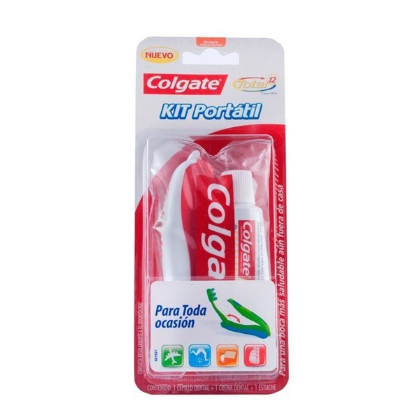 Cepillo dental colgate portable kit+ total 22ml