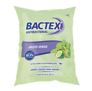 Jabon Liquido Bactex Frutos Verdes 200 ml