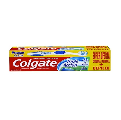 Crema dental Colgate Triple acción 50ml + Cepillo