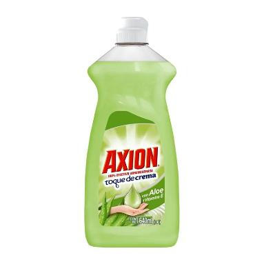 Lavaplatos líquido todo poderoso plastico Axion 640 mL