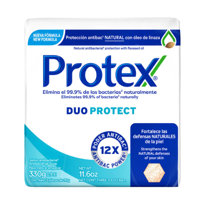 Jabon Protex Duo 3 pack 110gr