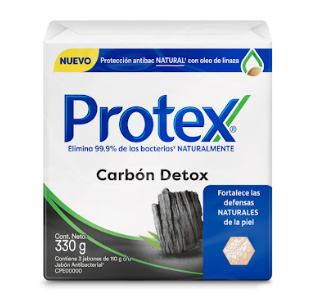 JABON PROTEX CARBON 3PACK 110G c/u