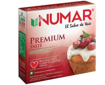 Margarina Numar taste 4 barras caja 500g