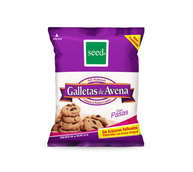 Galletas Seed Avena Pasas 100g