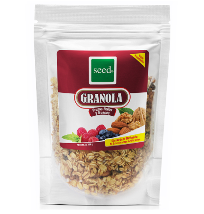 Granola Frutos Rojos y  Nueces 300g Seed