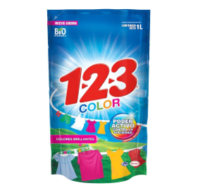 Detergente 1-2-3 425g Azul Led 