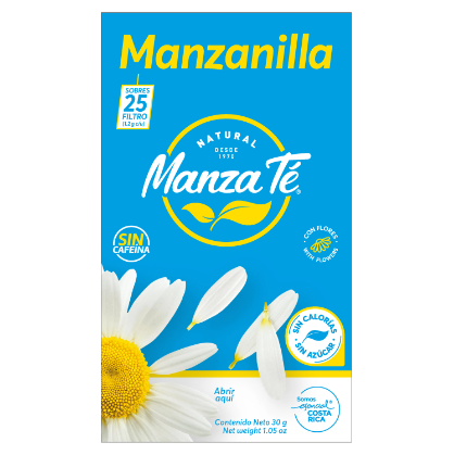 Té Manzanilla, Marca Manza Té, Caja 25U