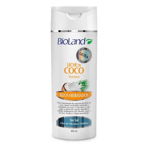 Shampoo Bioland Leche de Coco 400ml