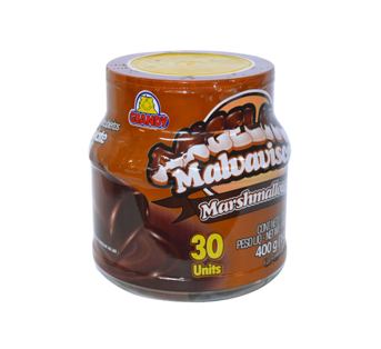 Marshmallows Chocolate Jumbo, Marca Angelito, empaque 335g