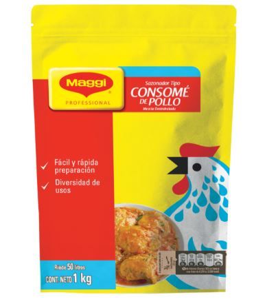 Consomé de pollo, marca Maggi, 1 kg