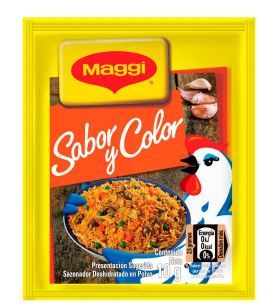 Sazonador sabor y color  Maggi 5 sobres 5uni 10g c/u