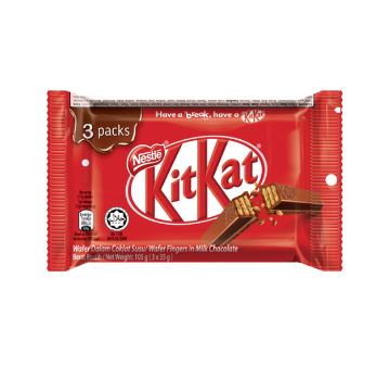 CHOCOLATE KIT KAT 3PACK 130GR