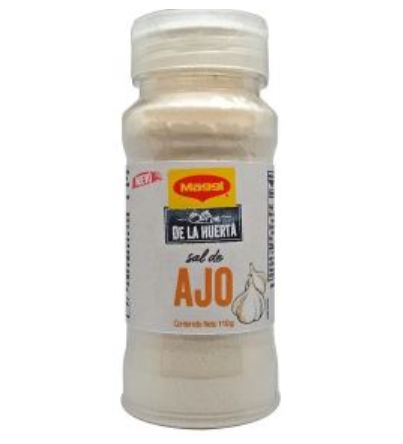 Sal de Ajo De La Huerta Frasco 110g Marca Maggi 