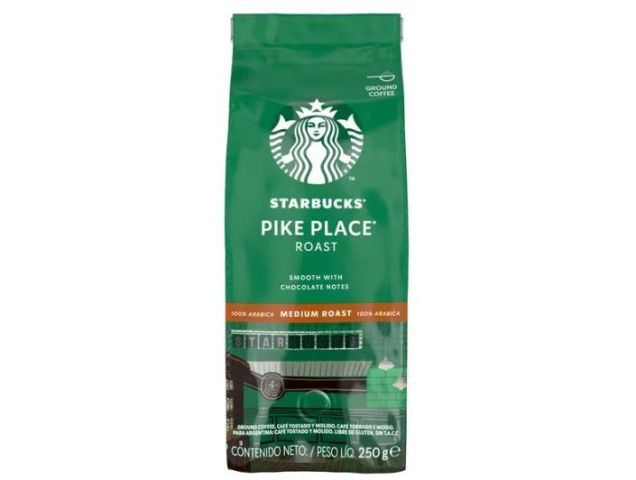 Cafe Starbucks Pike Place Tueste Medio Café Tostado y Molido Bolsa 250g