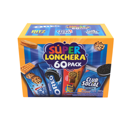 Súper Lonchera de Galletas, Marca Nabisco, 60 U