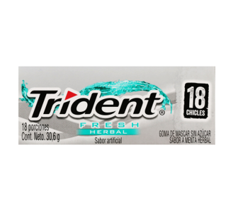 Trident fresh Herbal value pack 18pz 30.6g