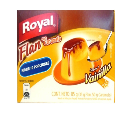 Flan Vainilla Caramelo Royal caja 85g